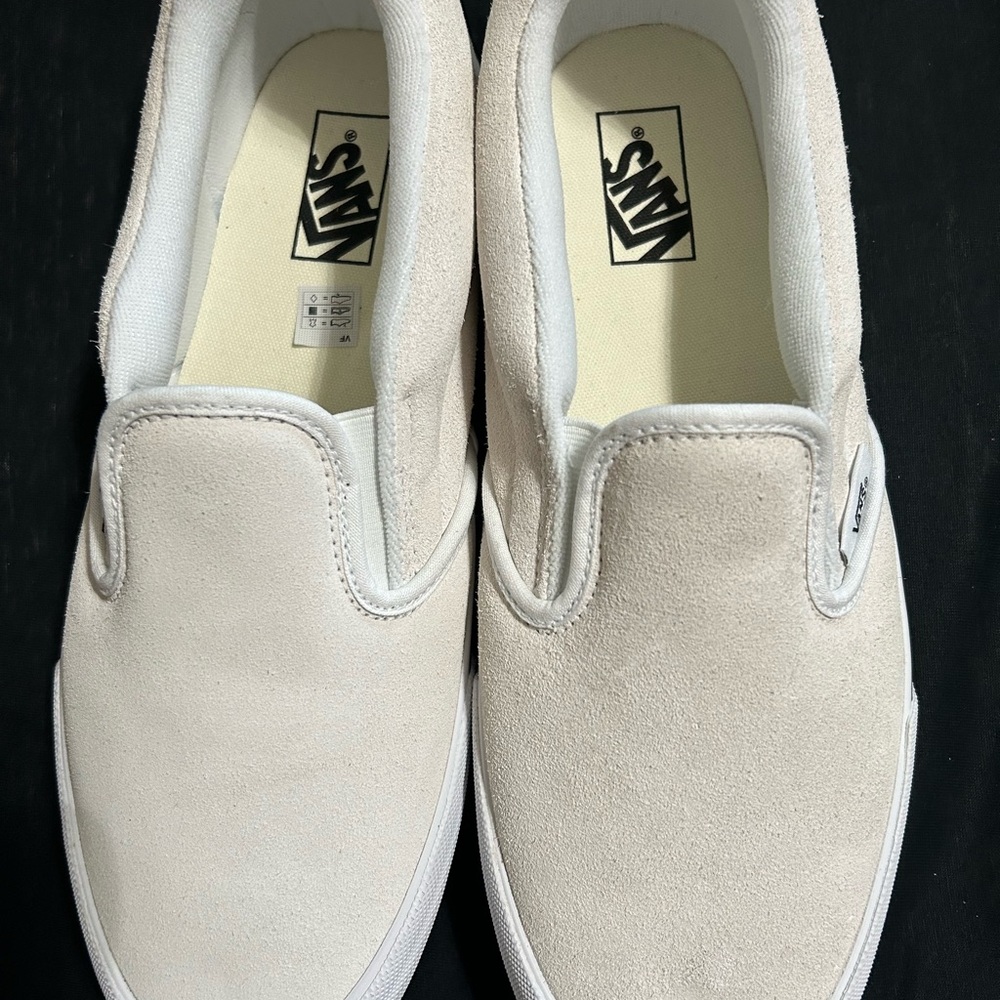 Vans White Slip-On Sneakers